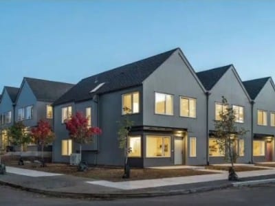 A rendering of a cluster of units in the informal proposal for a 150-unit development.