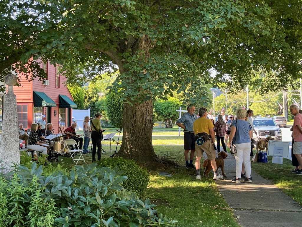 Folks enjoy good weather and great friends. Credit: Cheryl Poirier.